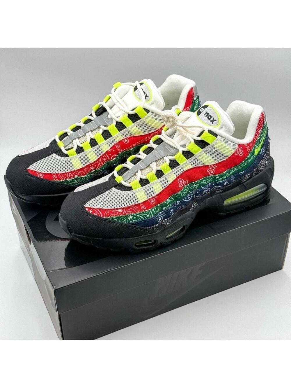 Nike Air Max 95 OG Paisley Neon Big Bubble Running Sneakers Mens Size 12 NWT
